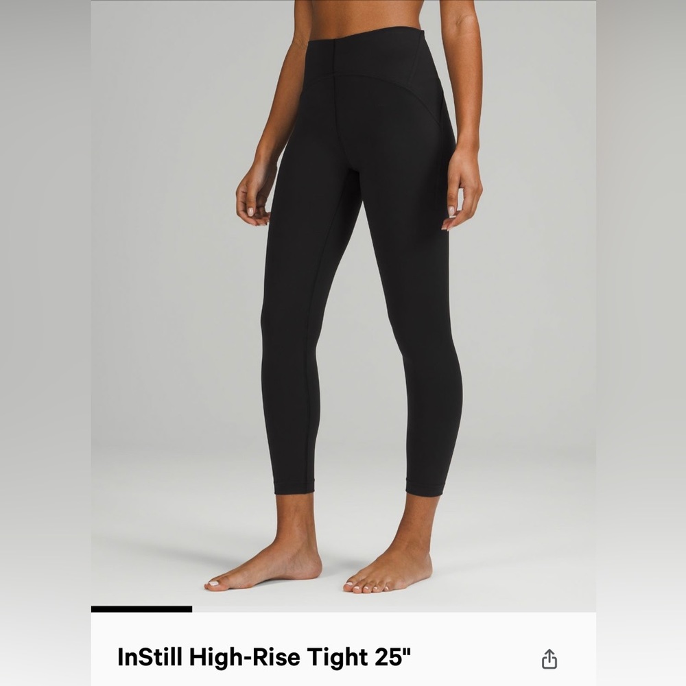 Worn once- lululemon size 18 instill leggings